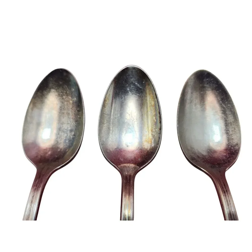 3 International Silver Argyle Silverplate Teaspoons 6” Vintage 1938 Pattern